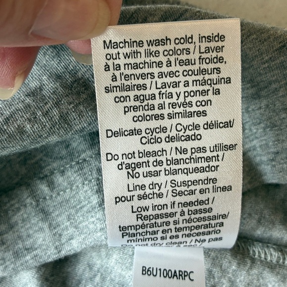 Psycho Bunny V-Neck Short Sleeve Gray T-Shirt - Picture 7 of 8